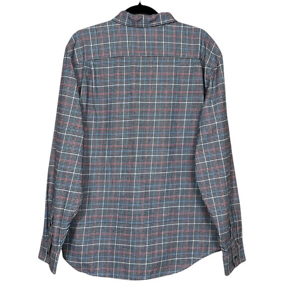 Old Navy‎ Flannel Button Front Shirt Plaid Mens Large - Picture 2 of 8